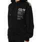 Black Logo Hooded Full Zip Sweatshirt Jacket