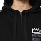 Black Logo Hooded Full Zip Sweatshirt Jacket