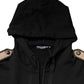 Black Logo Hooded Full Zip Sweatshirt Jacket