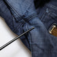 Dark Blue Cotton Skinny Cropped Denim Jeans