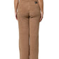 Brown Logo Plaque Sweatpants Straight Pants