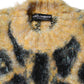 Multicolor Leopard Mohair Crew Neck Sweater