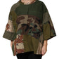 Multicolor Camouflage Oversized Top T-shirt
