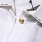 White Cotton Floral Embellished Shirt Top