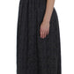 Elegant Black Full-Length Sheath Dress