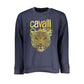 Blue Cotton Men Sweater