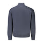 Blue Cotton Men Sweater