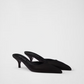 Black Satin Sabot