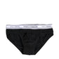 Black Cotton Stretch Regular Brief Underwear