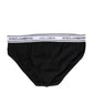 Black Cotton Stretch Regular Brief Underwear