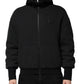 Black DG Logo Plaque Hooded Bomber Jacket