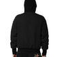 Black DG Logo Plaque Hooded Bomber Jacket