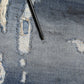 Blue Washed Tattered Cotton Men Jeans