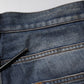 Blue Washed Tattered Cotton Men Jeans