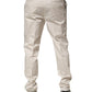 White Cotton Dress Slim Formal Pants