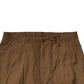 Brown Cotton Chino Mid Waist Men Pants
