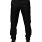 Black Cotton DG Crown Dress Pants