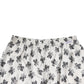 White Floral Silk Casual Lounge Pants