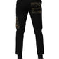 Black Cotton Cargo Dress Men Pants
