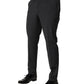 Black Wool Dress Slim Formal Pants