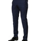 Dark Blue Wool Dress Formal Pants