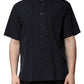 Dark Blue Cotton Short Sleeves Casual Shirt