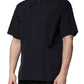Dark Blue Cotton Short Sleeves Casual Shirt