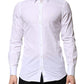 White GOLD Crown Cotton Dress Formal Shirt