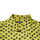 Yellow Heart Short Sleeves Men Casual Shirt