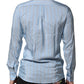 Light Blue MARTINI Striped Formal Dress Shirt