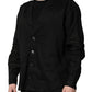Black Linen Long Sleeves Men Casual Shirt