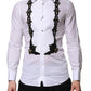 White GOLD Embellished Formal Men Dress Shirt