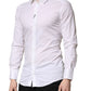 White GOLD Cotton Men Dress Formal Shirt