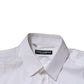 White GOLD Cotton Men Dress Formal Shirt
