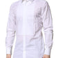 White Bib Cotton Poplin GOLD Formal Shirt
