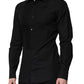 Black GOLD Long Sleeves Dress Formal Shirt