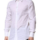 White GOLD Long Sleeves Dress Formal Shirt