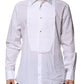White Bib Cotton Poplin GOLD Formal Shirt