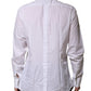 White Bib Cotton Poplin GOLD Formal Shirt