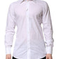 White Cotton Long Sleeves GOLD Formal Shirt