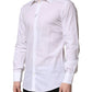 White Cotton Long Sleeves GOLD Formal Shirt