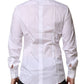 White Cotton Long Sleeves GOLD Formal Shirt