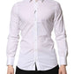 White GOLD Long Sleeves Dress Formal Shirt