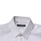 White GOLD Long Sleeves Dress Formal Shirt