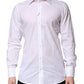 White Cotton GOLD Long Sleeves Formal Shirt