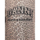 Leopard print short sleeve Sweater