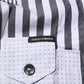 White Gray Striped Cotton Men Casual Shirt