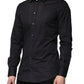 Blue Cotton GOLD Long Sleeves Formal Shirt