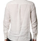 White DG Crown Embellish Dress Formal Shirt