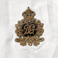 White DG Crown Embellish Dress Formal Shirt